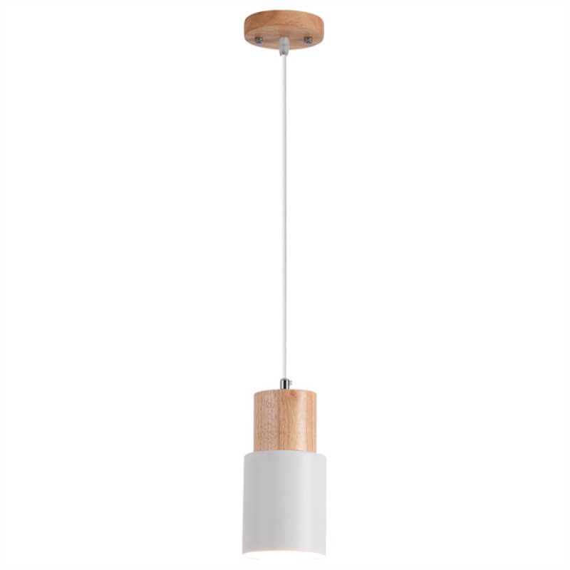Aluminum LED Pendant Light Nordic Macaron Cylinder Modern Design