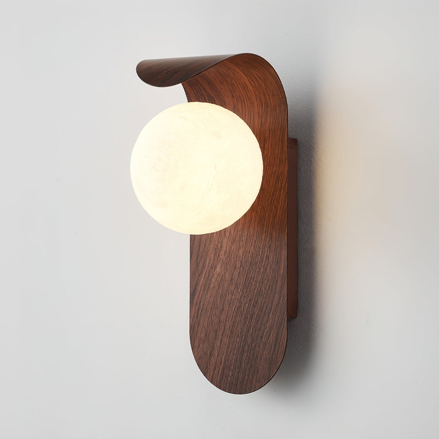 Carlyle Nordic Minimalist Iron Wood Accent LED Wall Light 0