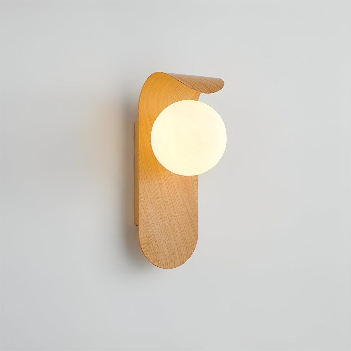 Carlyle Nordic Minimalist Iron Wood Accent LED Wall Light 6