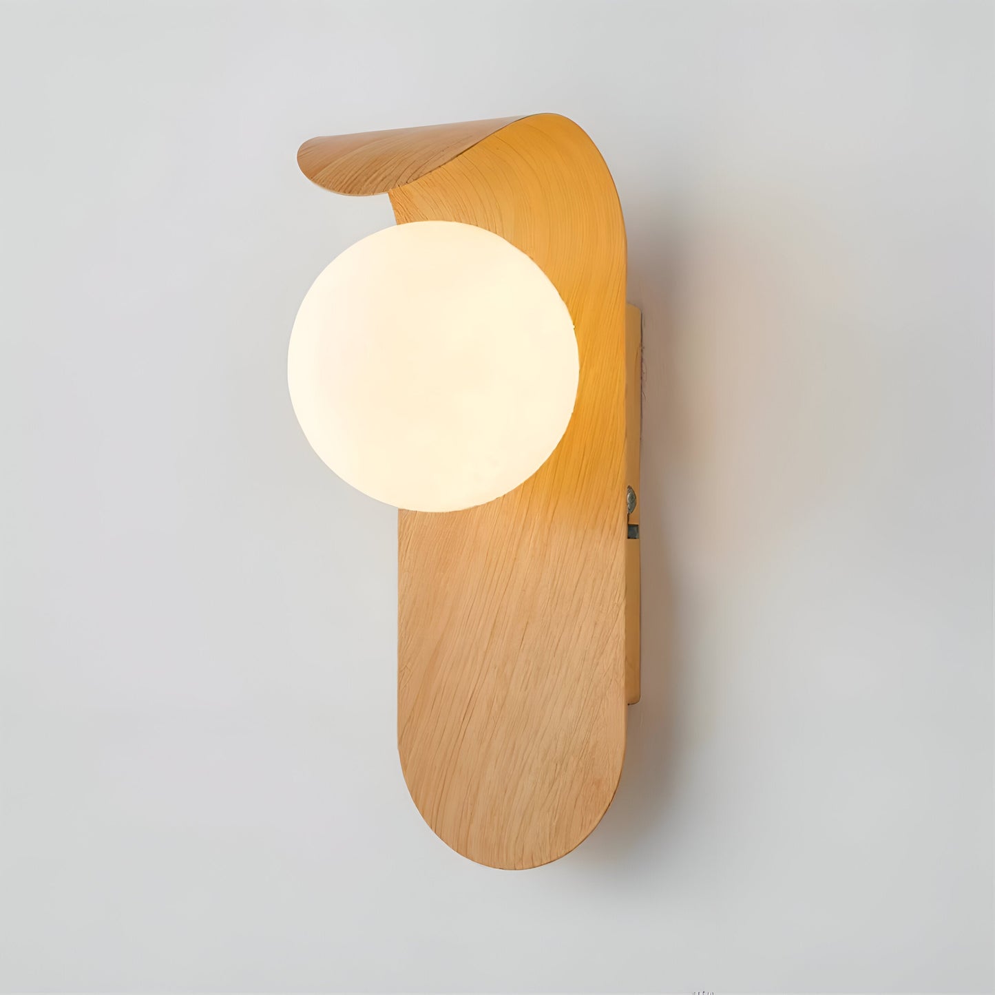 Carlyle Nordic Minimalist Iron Wood Accent LED Wall Light 9