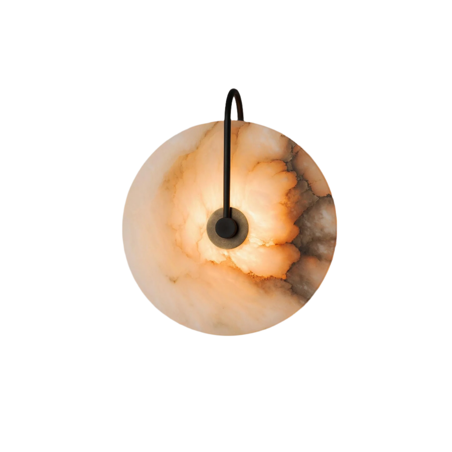 Moonshade Natural Marble Alabaster Minimalist Wall Light 0