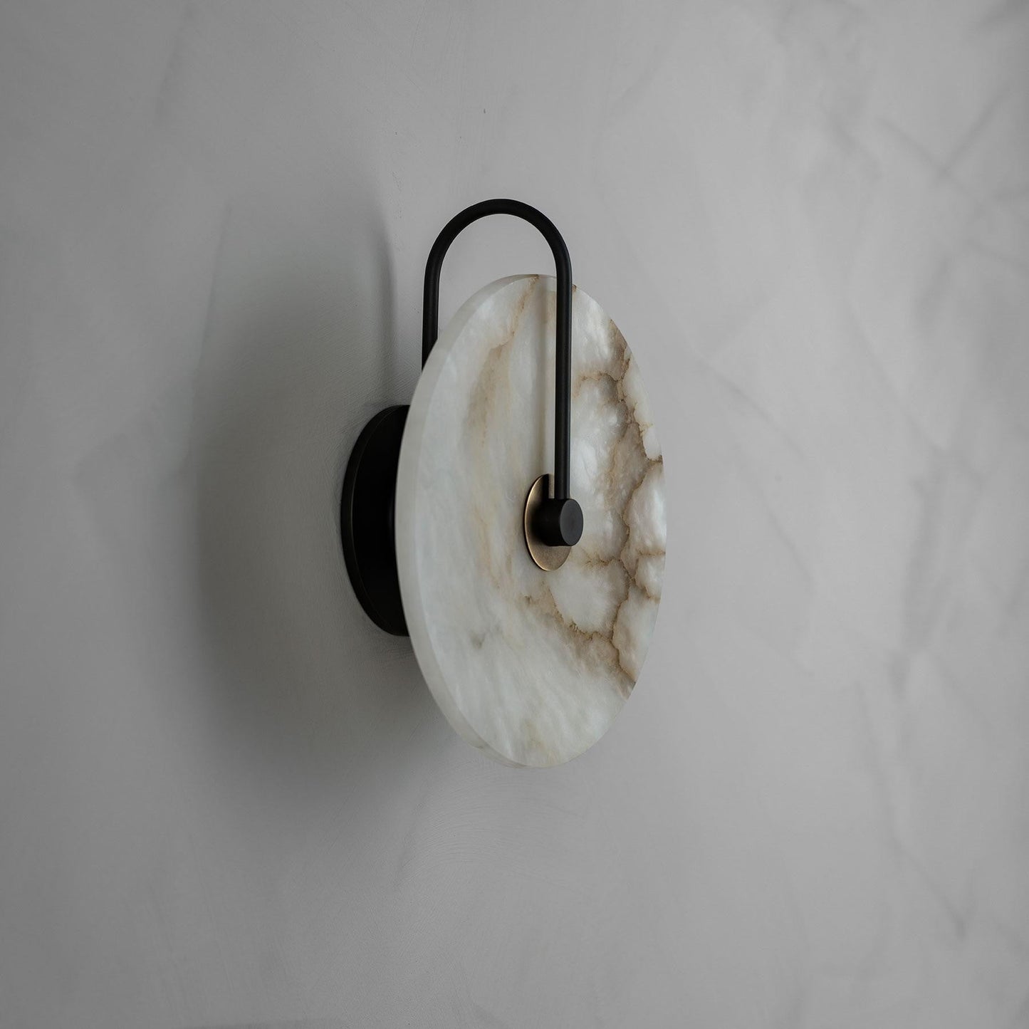 Moonshade Natural Marble Alabaster Minimalist Wall Light 4