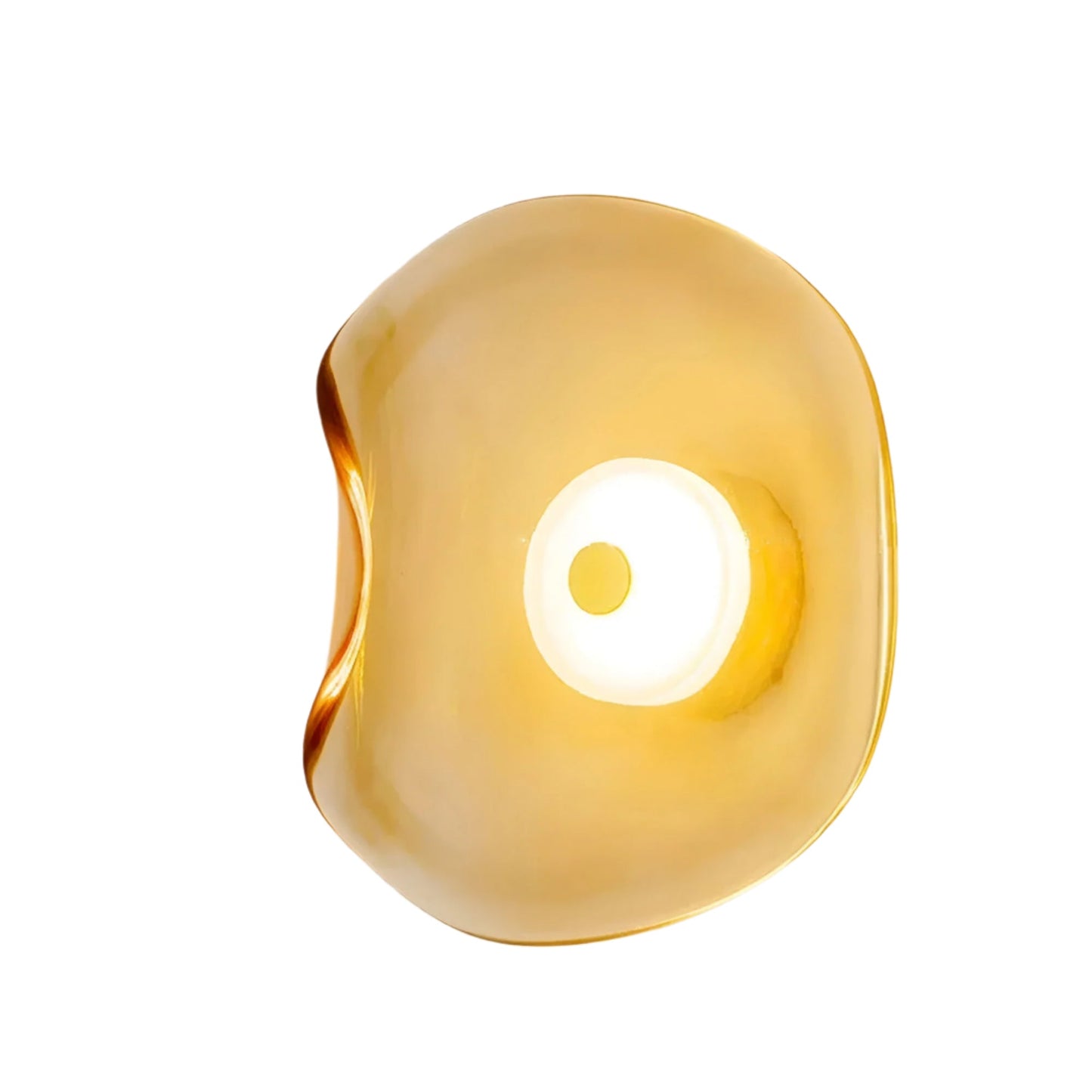 Nordic Curved Glass Japandi Style Glass LED Wall Light 1