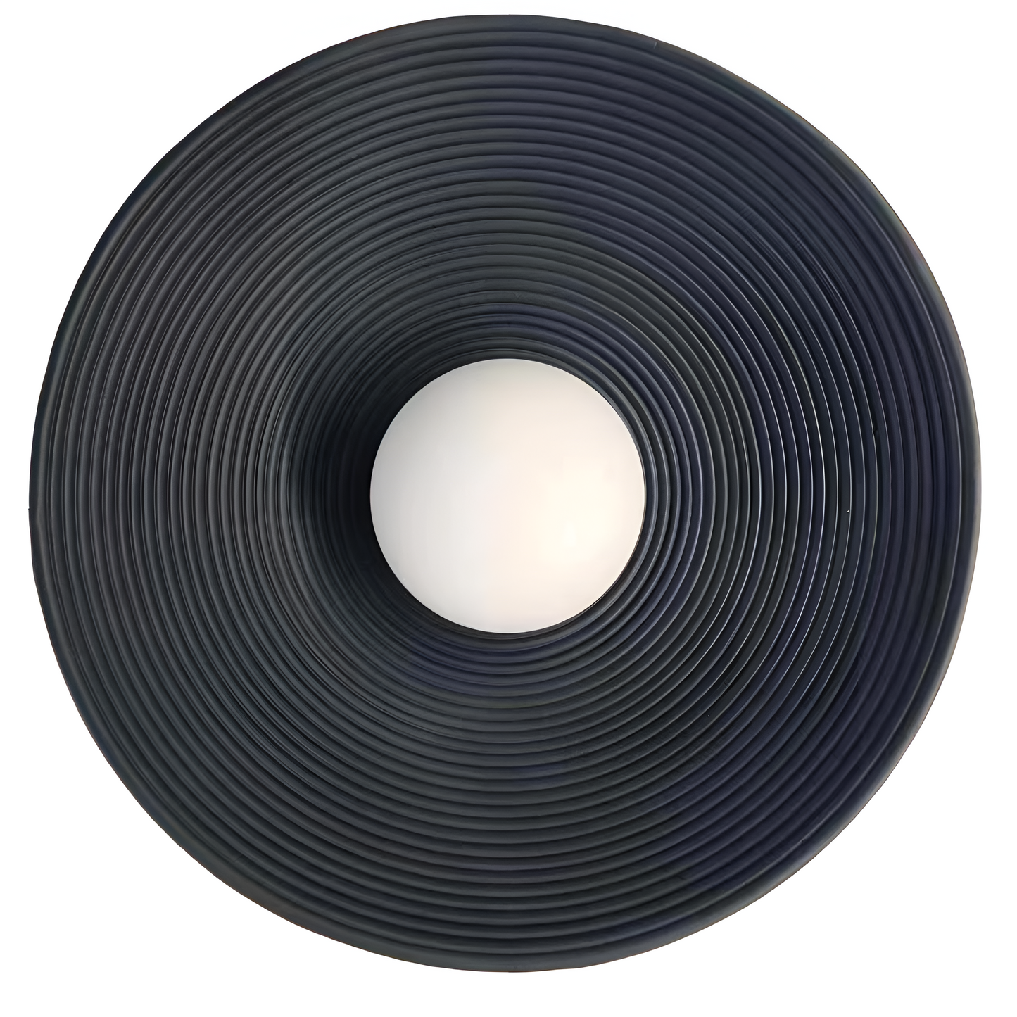 Retro Ceramic Style Resin Round Japandi LED Wall Light 9