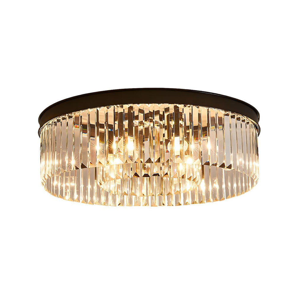 Crystal Glass Modern Flush Ceiling Light Fixture