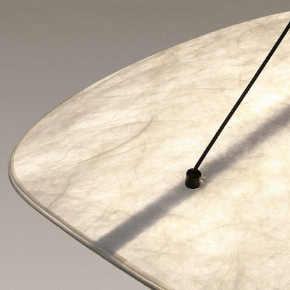 White Silk Fabric Minimalist Japandi Pendant Light