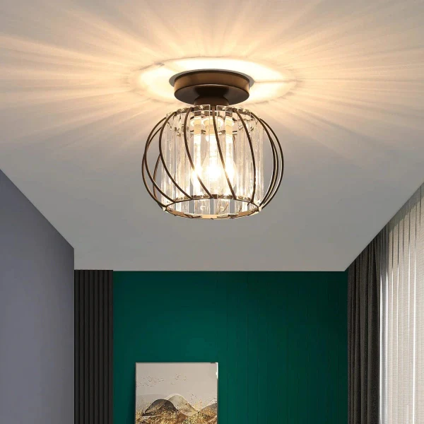 Glass Globe Pendant Light Ceiling Fixture