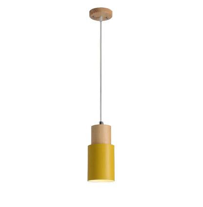 Aluminum LED Pendant Light Nordic Macaron Cylinder Modern Design