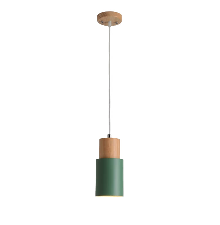 Aluminum LED Pendant Light Nordic Macaron Cylinder Modern Design