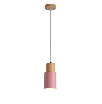 Aluminum LED Pendant Light Nordic Macaron Cylinder Modern Design