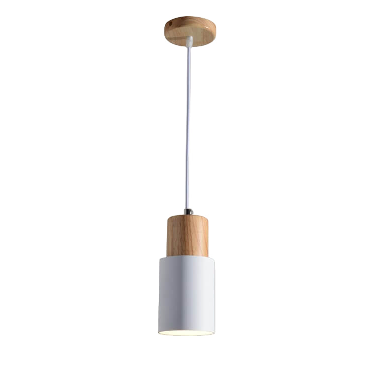 Aluminum LED Pendant Light Nordic Macaron Cylinder Modern Design