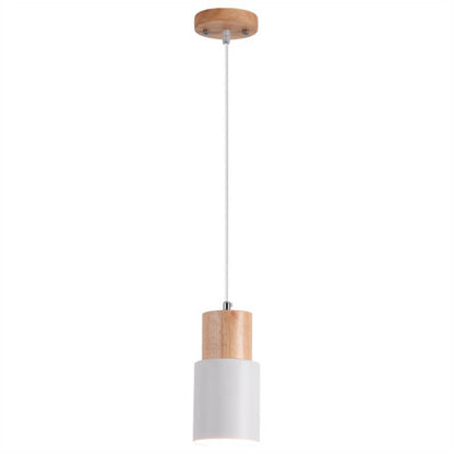 Aluminum LED Pendant Light Nordic Macaron Cylinder Modern Design
