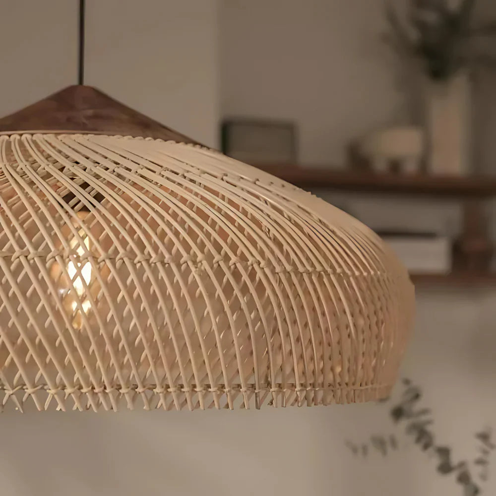 Rattan Metal Retro Bohemian Pendant Light
