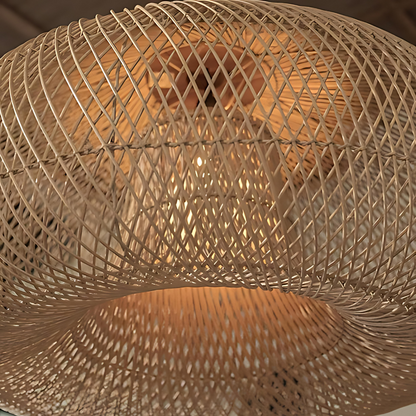 Rattan Bamboo Japandi Pendant Light