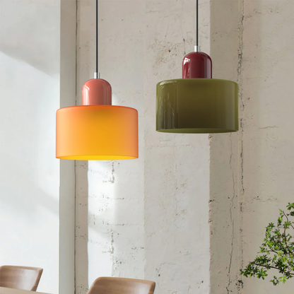 Glass Retro Pendant Light