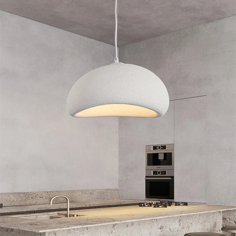 Nordic Wabi Sabi Pendant Light Fiberglass Modern Fixture