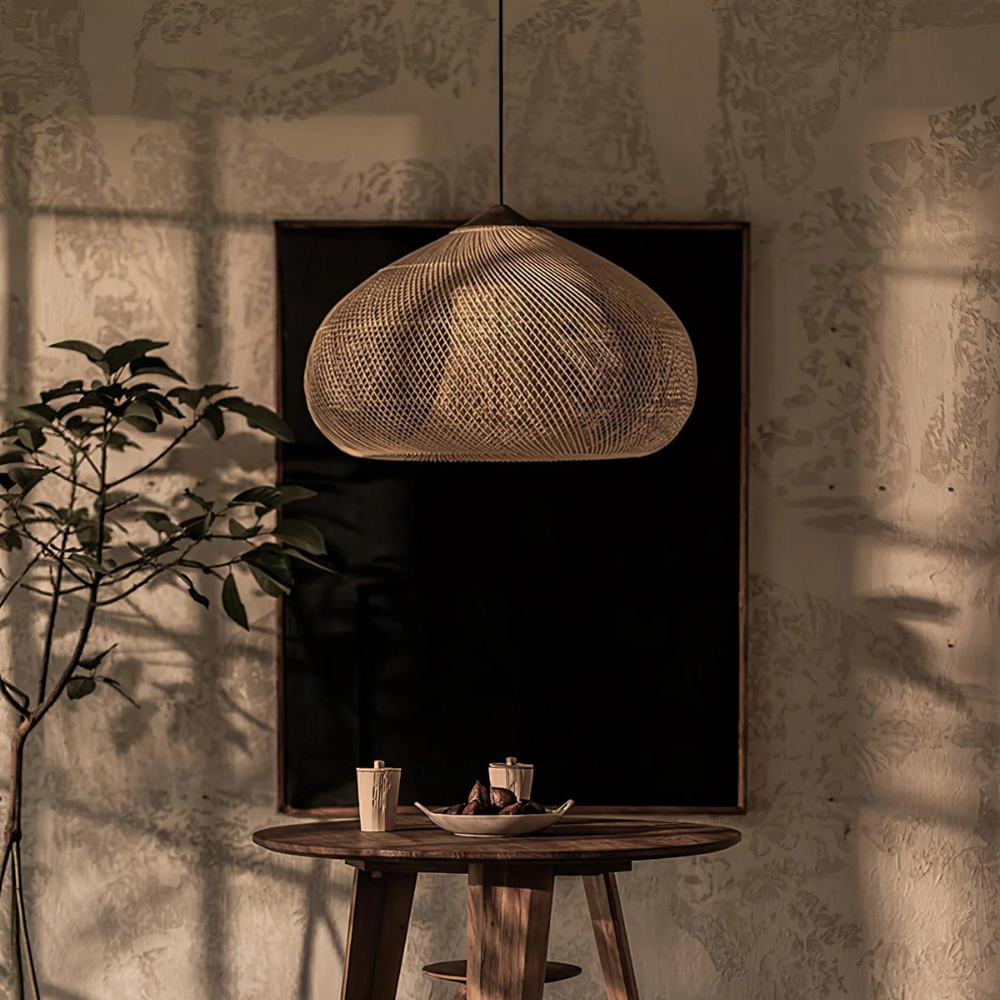 Rattan Bamboo Japandi Pendant Light
