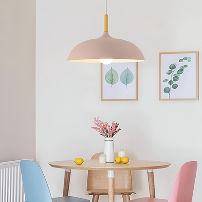 Wood Iron Nordic Style Pendant Light