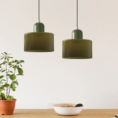 Glass Retro Pendant Light