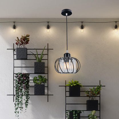 Glass Globe Pendant Light Ceiling Fixture