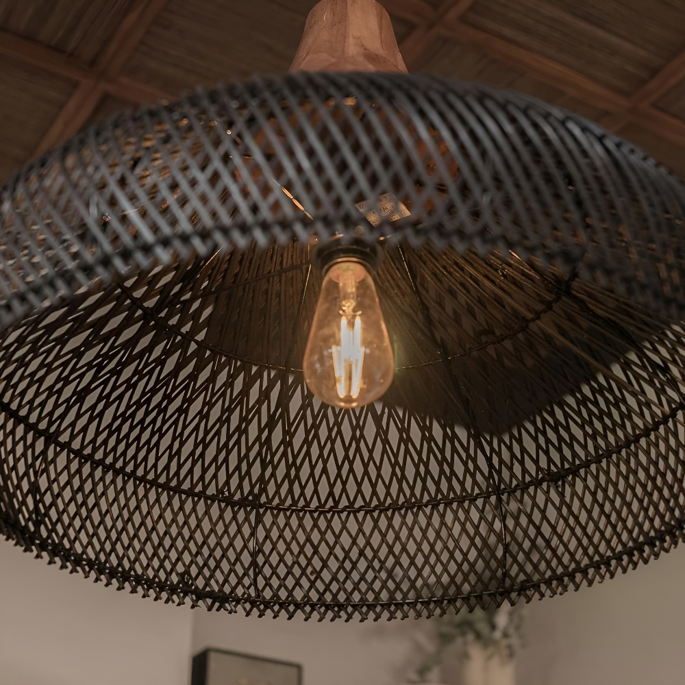 Rattan Metal Retro Bohemian Pendant Light