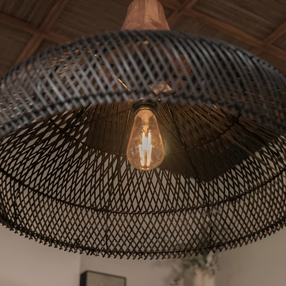 Rattan Metal Retro Bohemian Pendant Light
