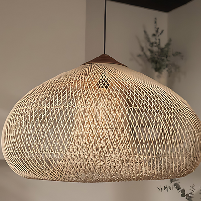 Rattan Bamboo Japandi Pendant Light
