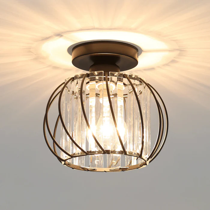 Glass Globe Pendant Light Ceiling Fixture