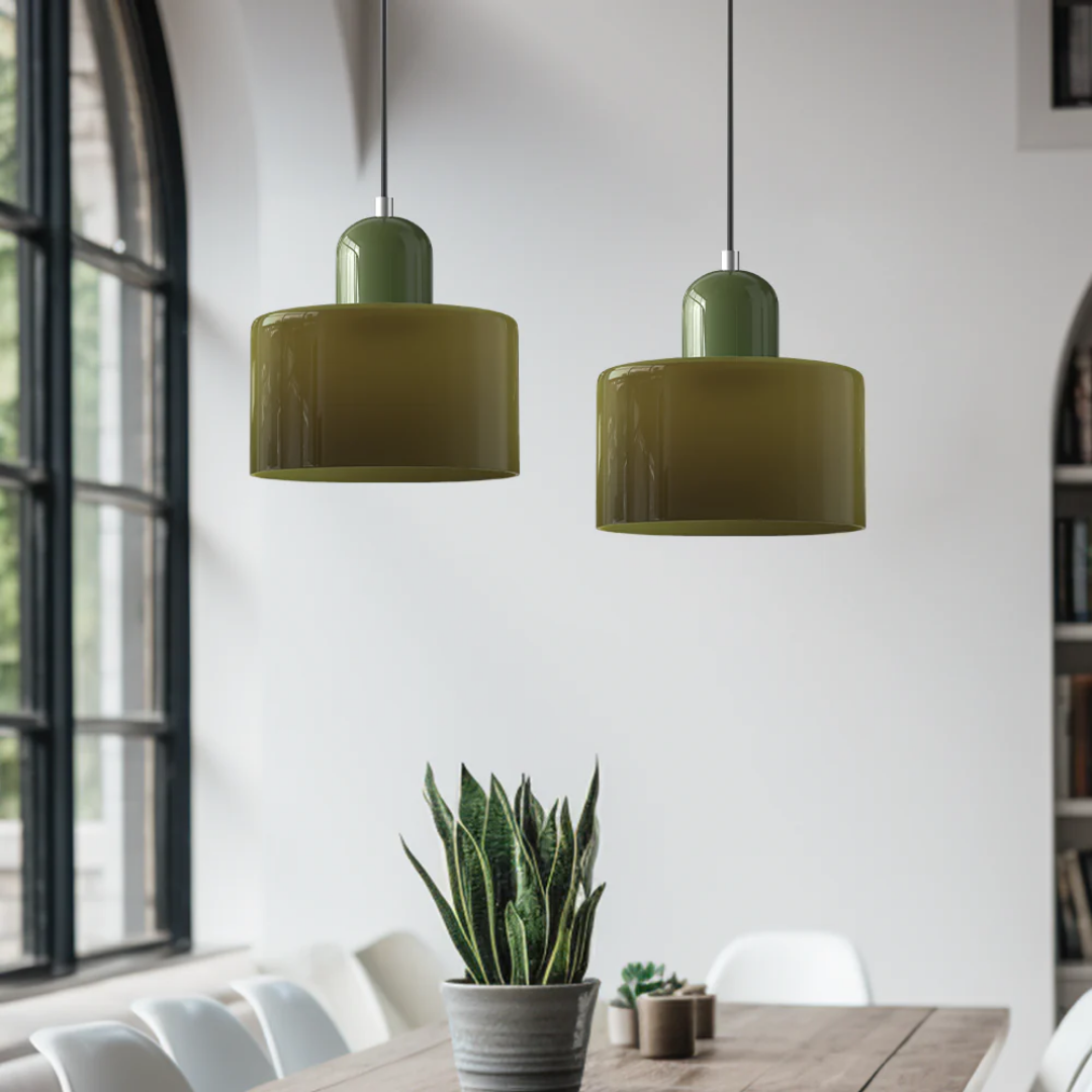 Glass Retro Pendant Light