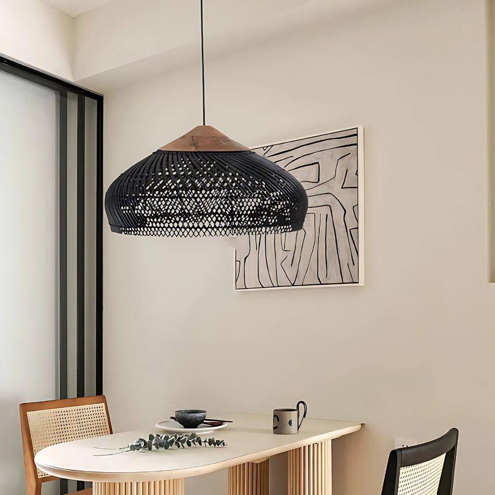 Rattan Metal Retro Bohemian Pendant Light