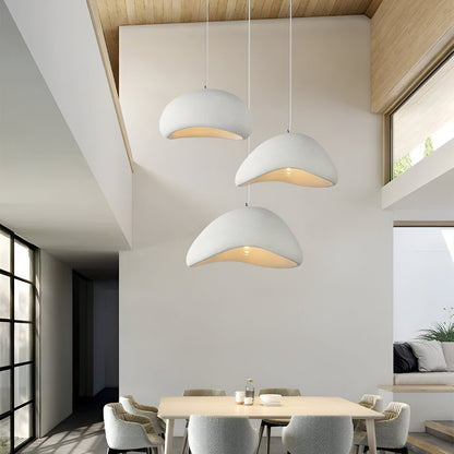 Nordic Wabi Sabi Pendant Light Fiberglass Modern Fixture