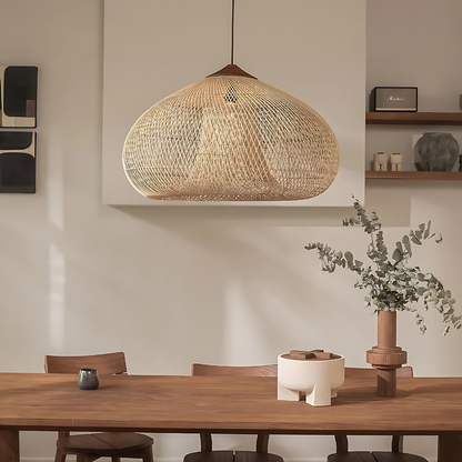 Rattan Bamboo Japandi Pendant Light