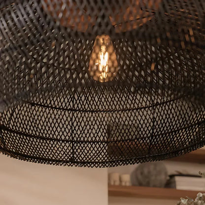 Rattan Bamboo Boho Pendant Light