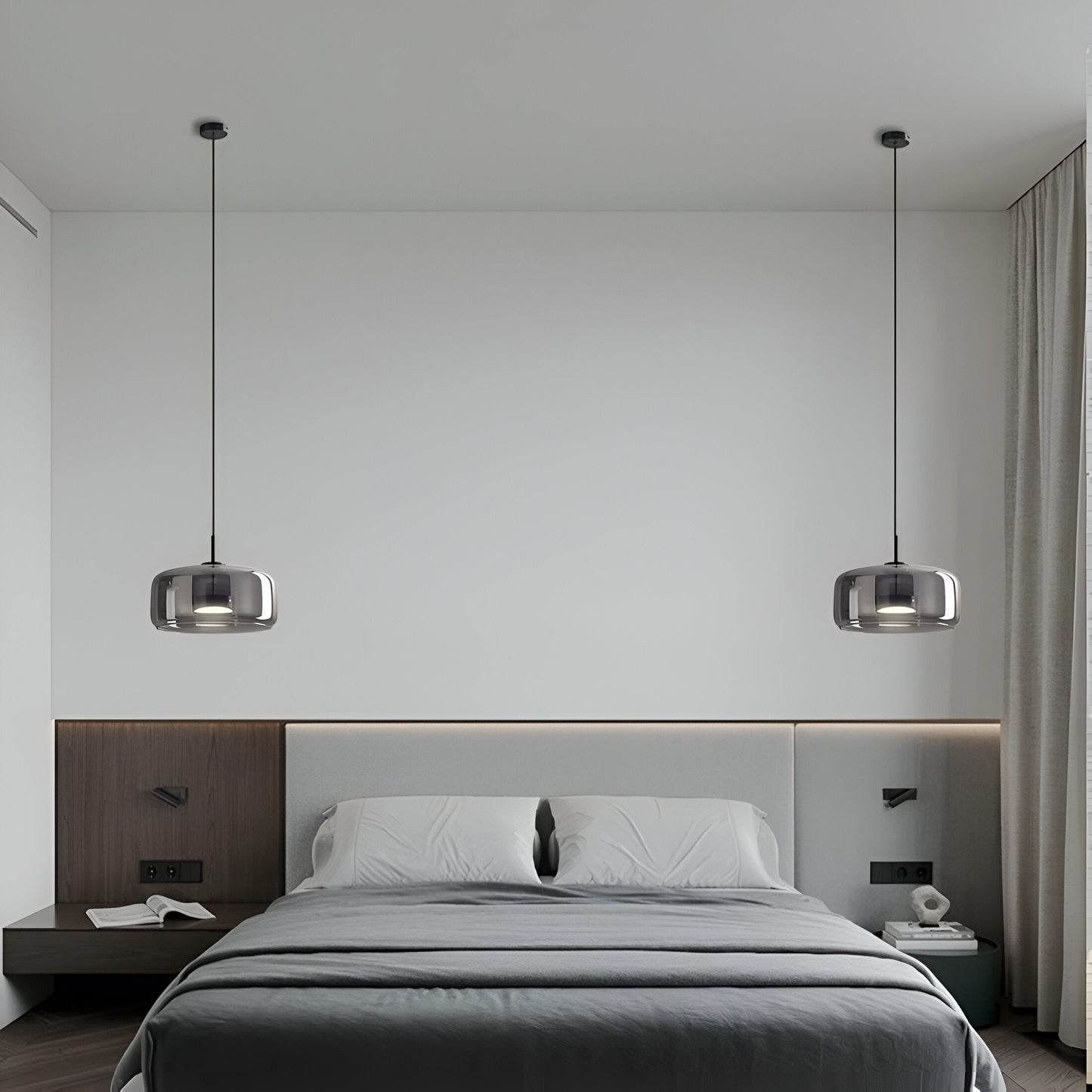 Modern Glass Retro LED Pendant Light