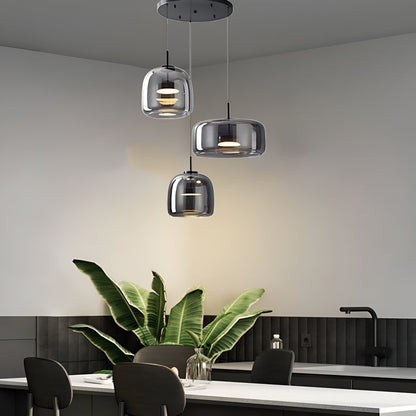 Retro Modern Glass LED Pendant Light