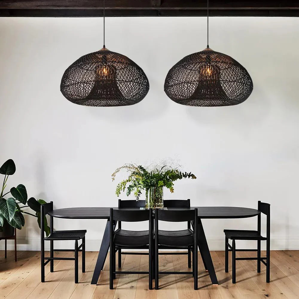 Rattan Bamboo Japandi Pendant Light