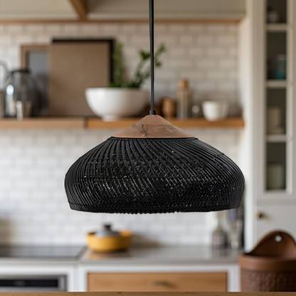 Rattan Metal Retro Bohemian Pendant Light