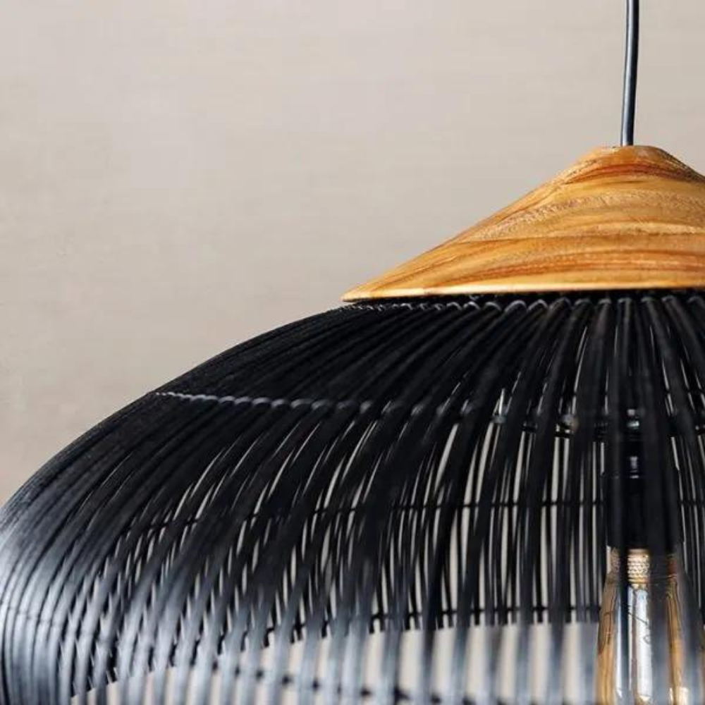 Rattan Metal Retro Bohemian Pendant Light