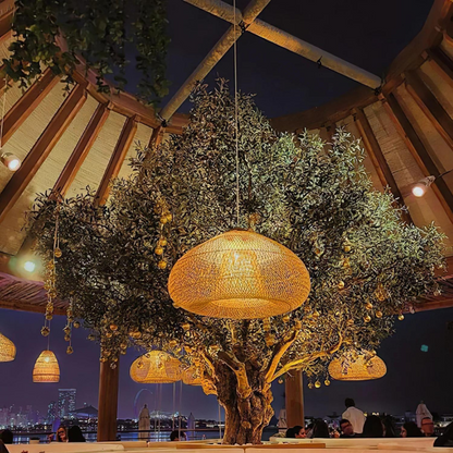 Rattan Bamboo Japandi Pendant Light