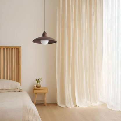 Walnut Wabi-Sabi Wood Pendant Light Japanese Style