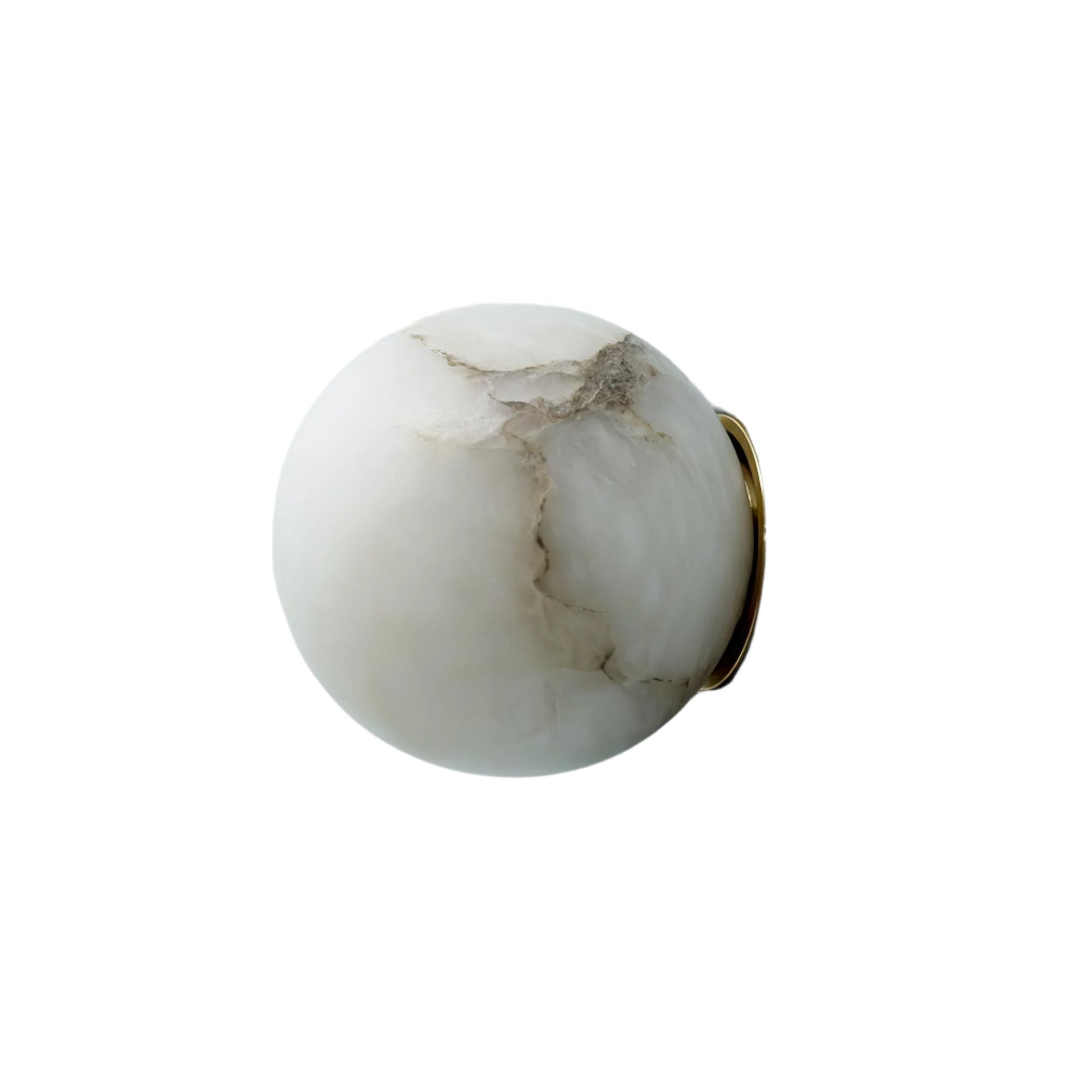Alabaster Elegance Japandi Mini Orb Wall Lamp 0