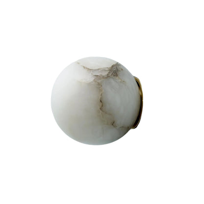 Alabaster Elegance Japandi Mini Orb Wall Lamp 0