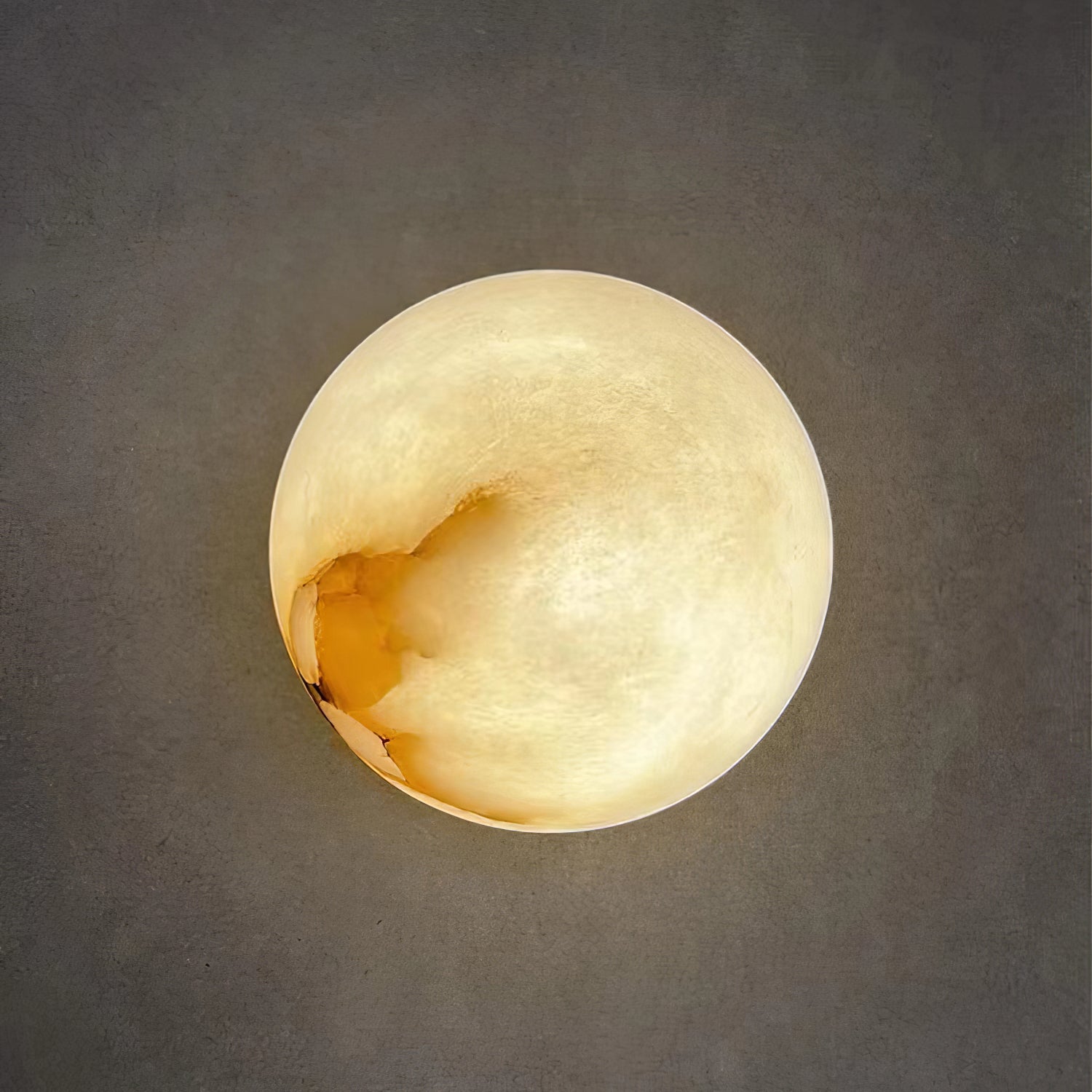 Alabaster Elegance Japandi Mini Orb Wall Lamp 3
