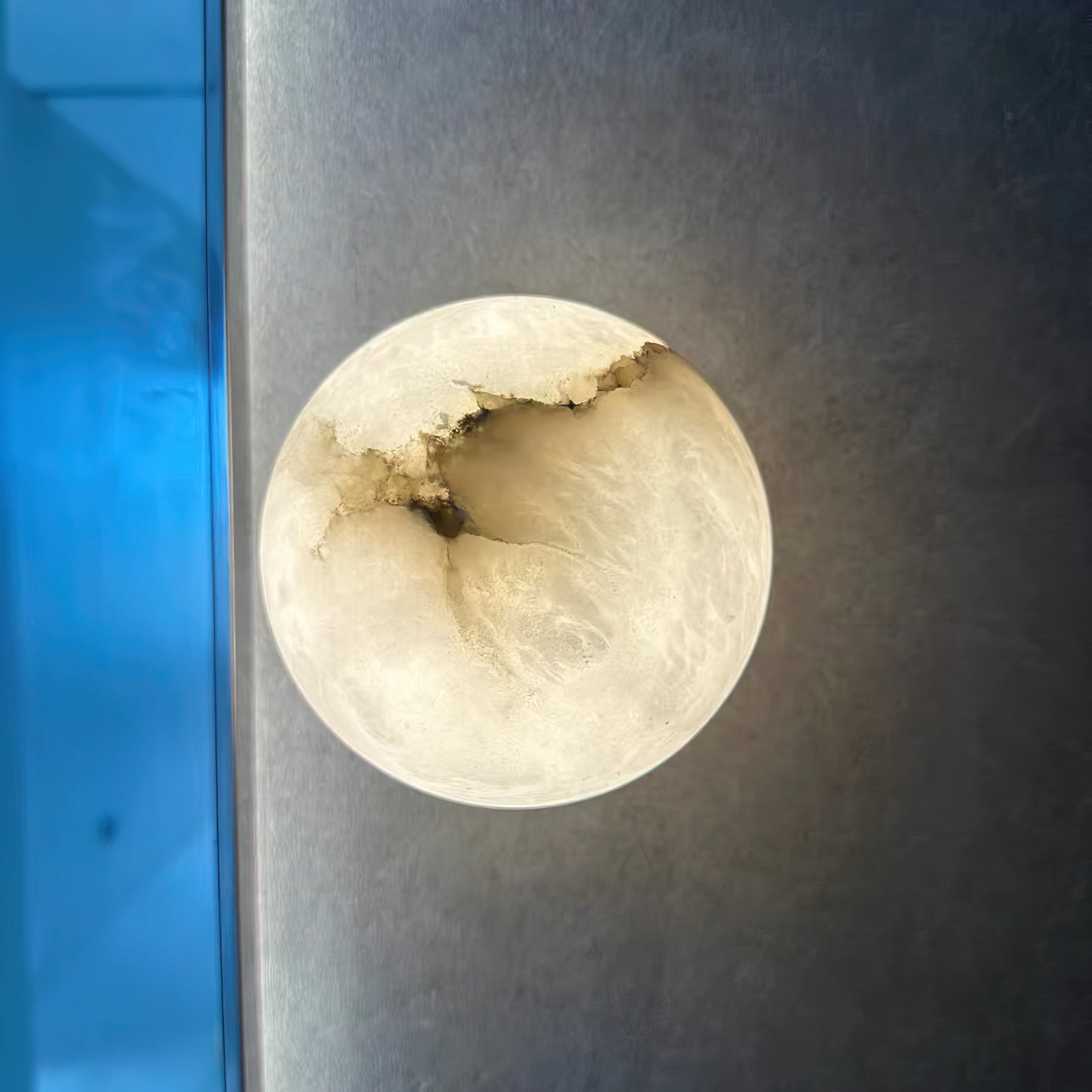 Alabaster Elegance Japandi Mini Orb Wall Lamp 5