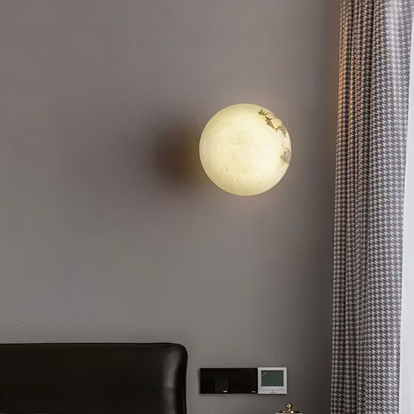 Alabaster Elegance Japandi Mini Orb Wall Lamp 6