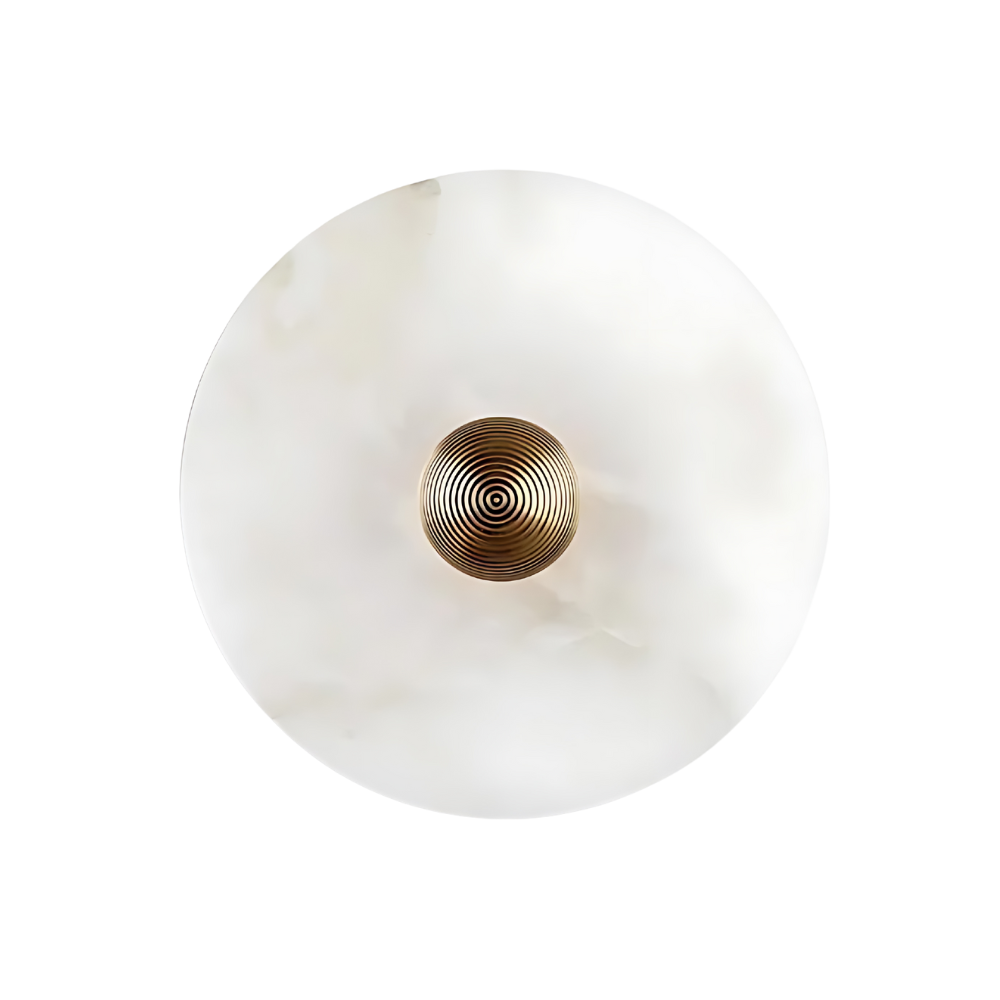 Alabaster Radiance Minimalist Elegance Wall Lamp 0