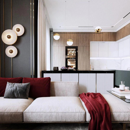 Alabaster Radiance Minimalist Elegance Wall Lamp 8