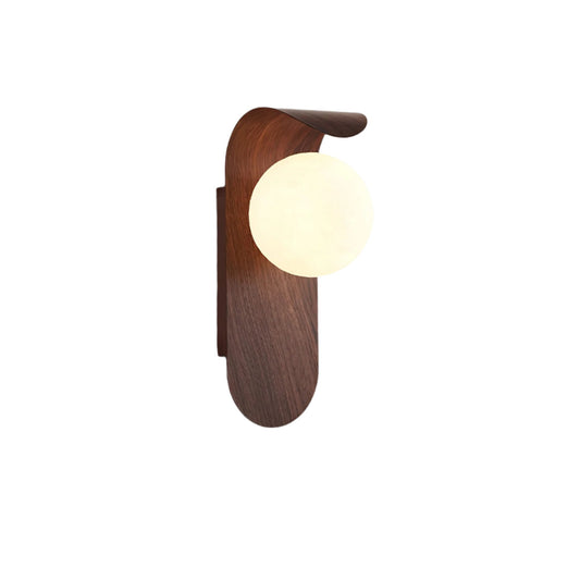 Carlyle Nordic Minimalist Iron Wood Accent LED Wall Light 1