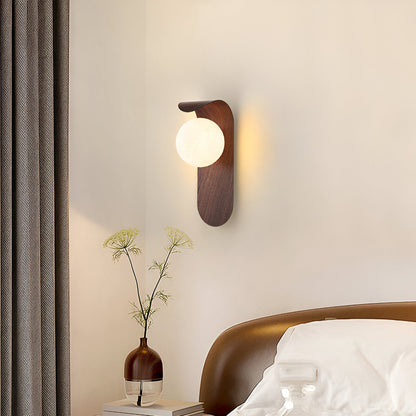 Carlyle Nordic Minimalist Iron Wood Accent LED Wall Light 4