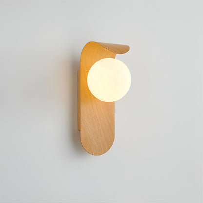 Carlyle Nordic Minimalist Iron Wood Accent LED Wall Light 6